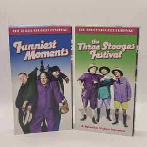 The Three Stooges-Funniest Moments -the three stooges festival  (VHS) used